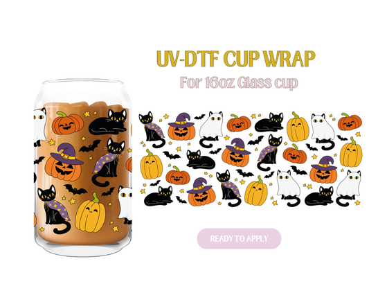 Spooky Cutie Cats UV-DTF Wrap