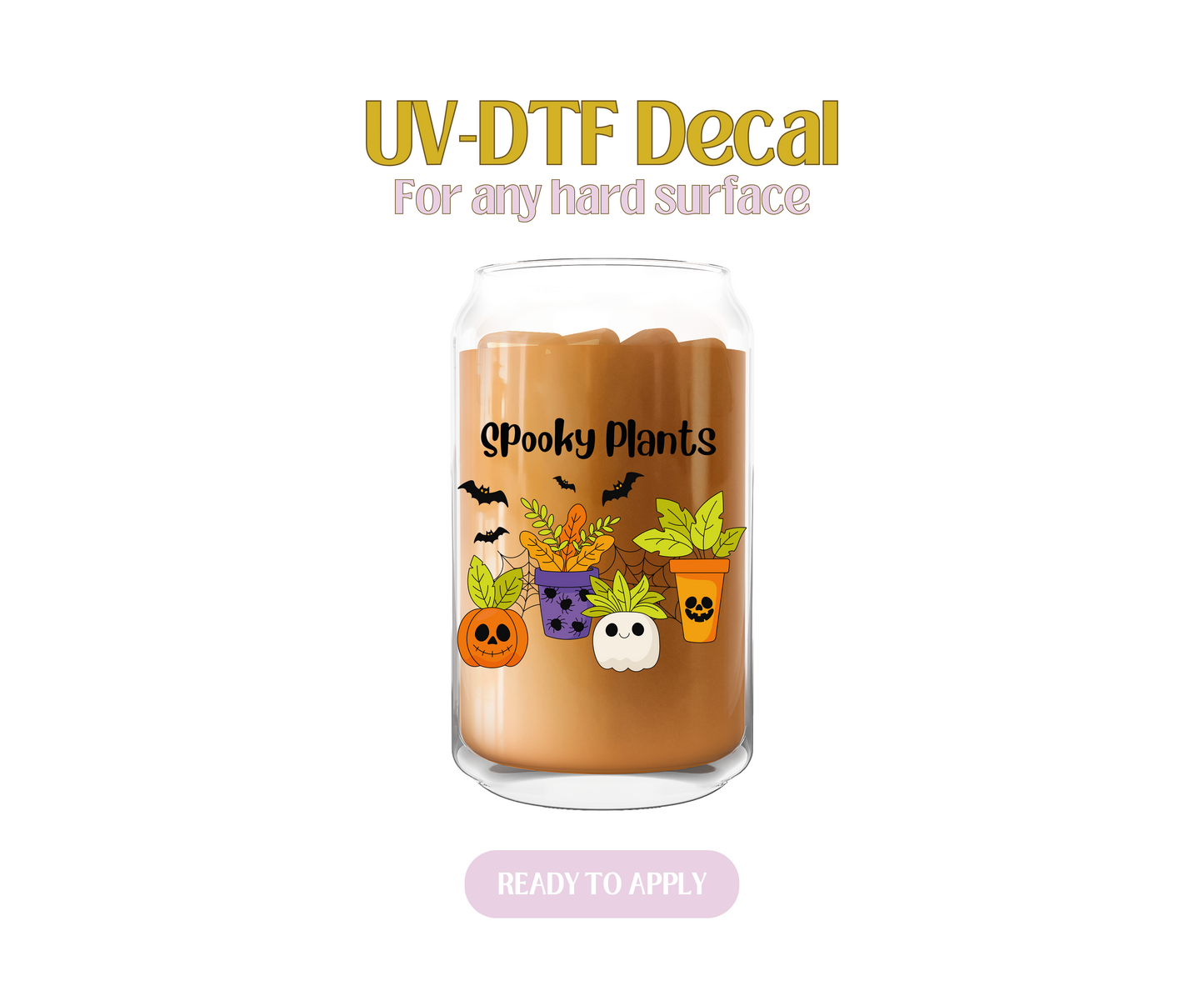 Spooky Planters UV-DTF Decal