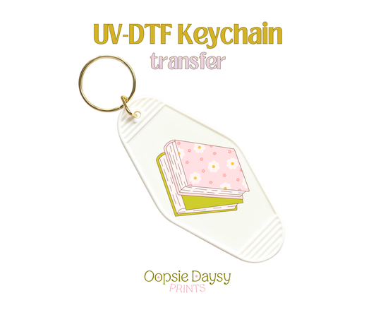 Spring Books UV-DTF Keychain