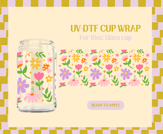 Spring Doodle UV-DTF Wrap