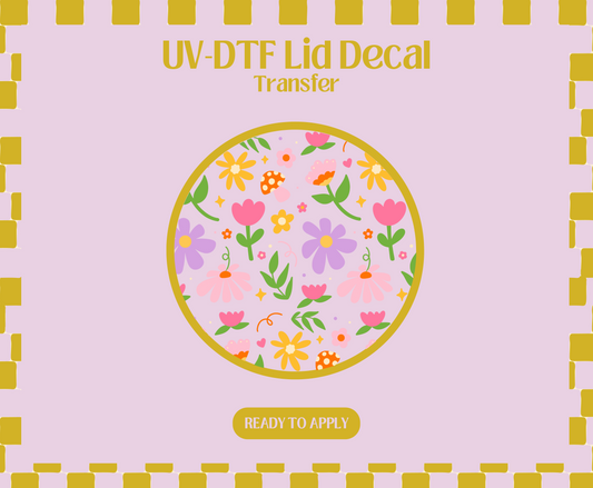 Spring Doodles UV-DTF Lid Decal