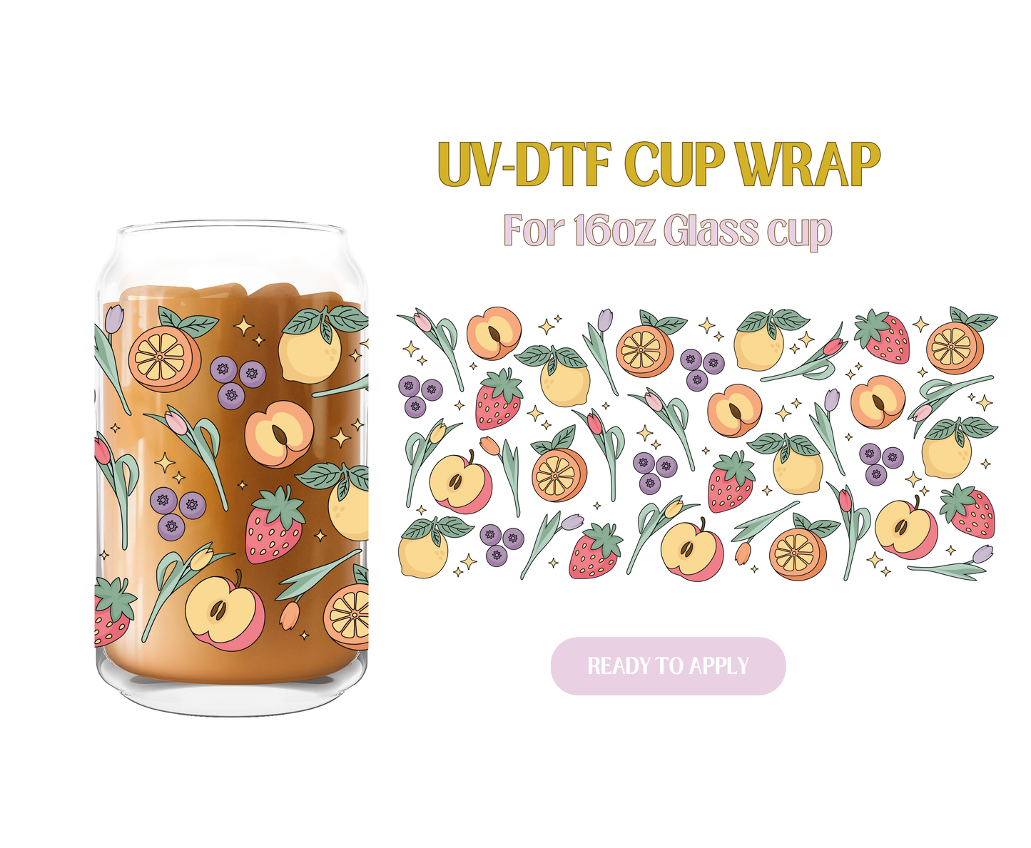 Spring Fruits UV-DTF Wrap