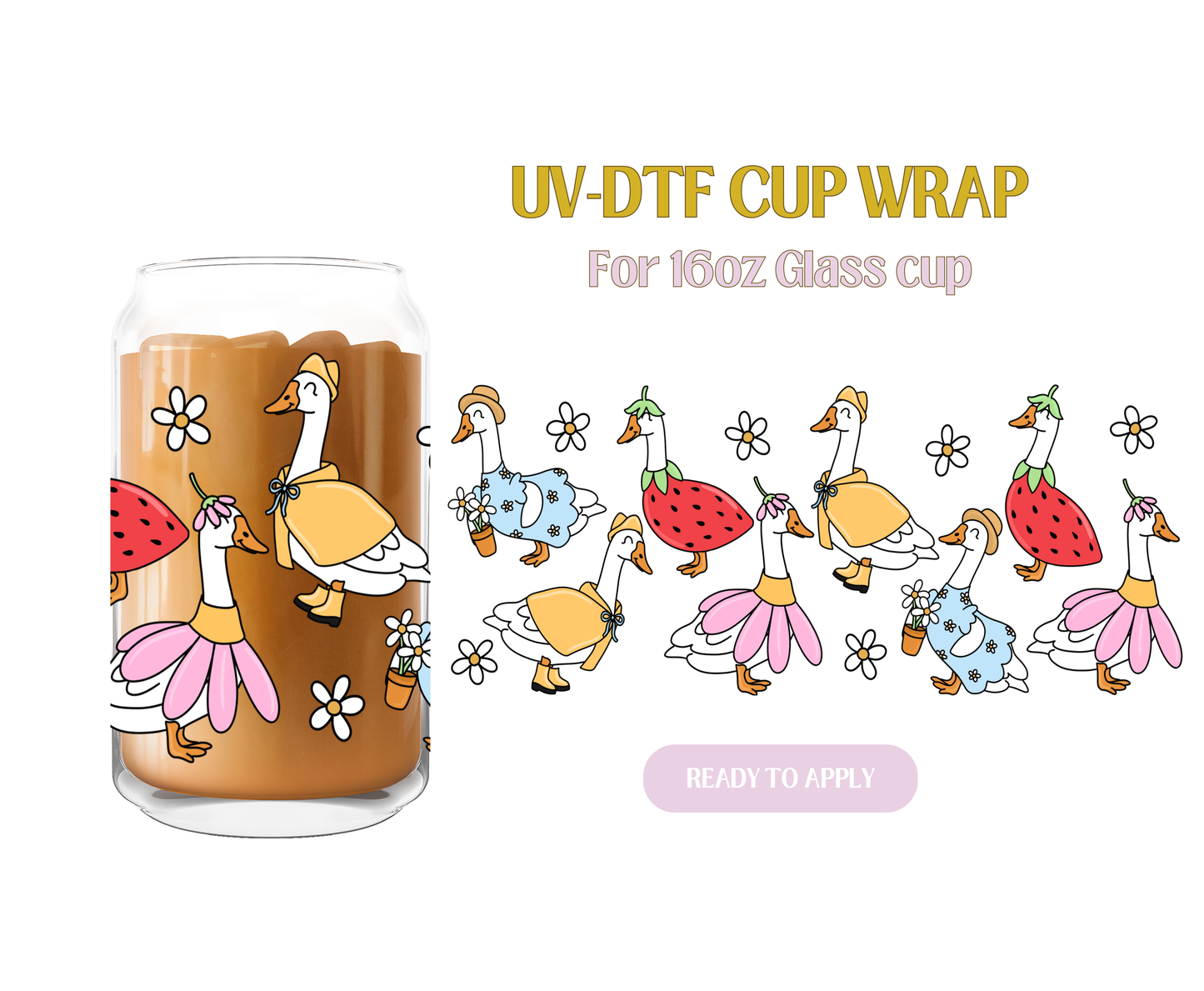 Spring Geese UV-DTF Wrap