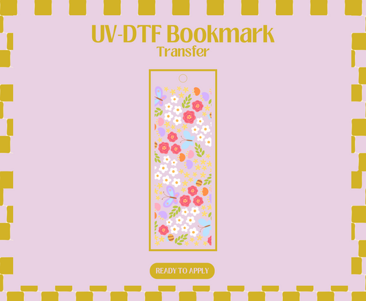 Spring Florals UV-DTF Bookmark