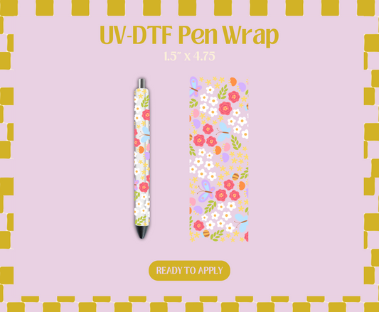 Spring Florals UV-DTF Pen Wraps