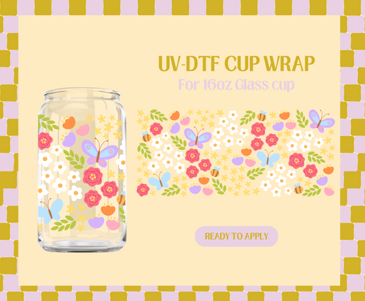 Spring Florals UV-DTF Wrap