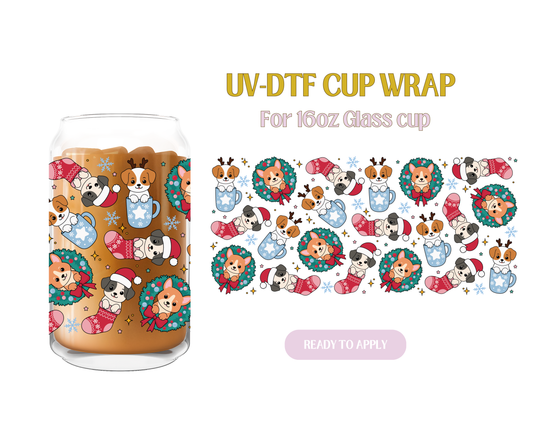 Stocking Doggies UV-DTF Wrap