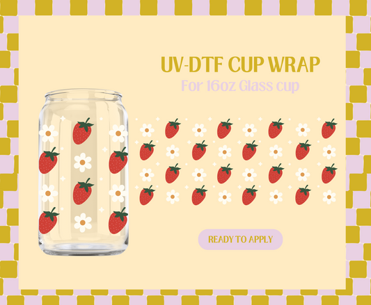 Strawberry Field UV-DTF Wrap