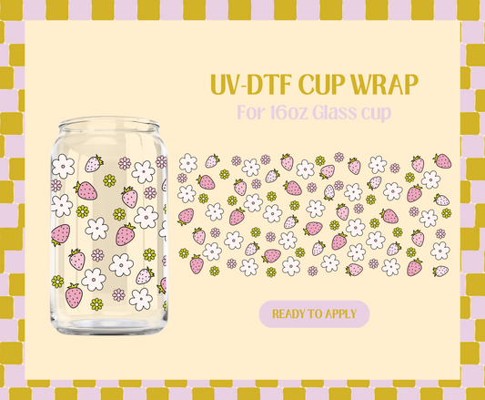 Strawberry Picnic UV-DTF Wrap