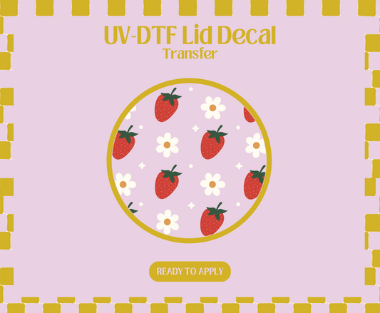 Strawberry Field UV-DTF Lid Decal