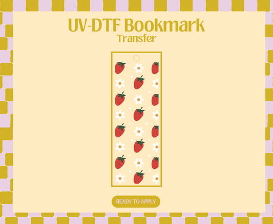 Strawberry Field UV-DTF Bookmark