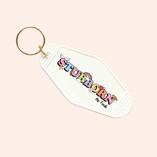 Stubborn AF UV-DTF Keychain