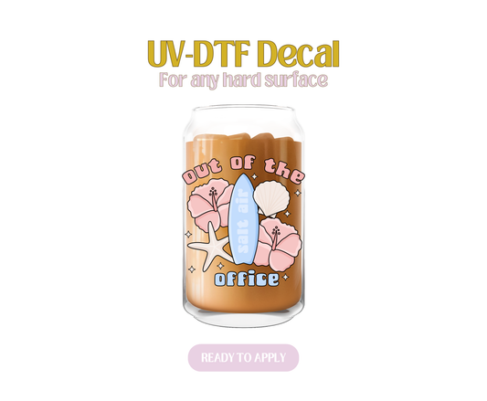 Summer Out Of The Office UV-DTF Decal