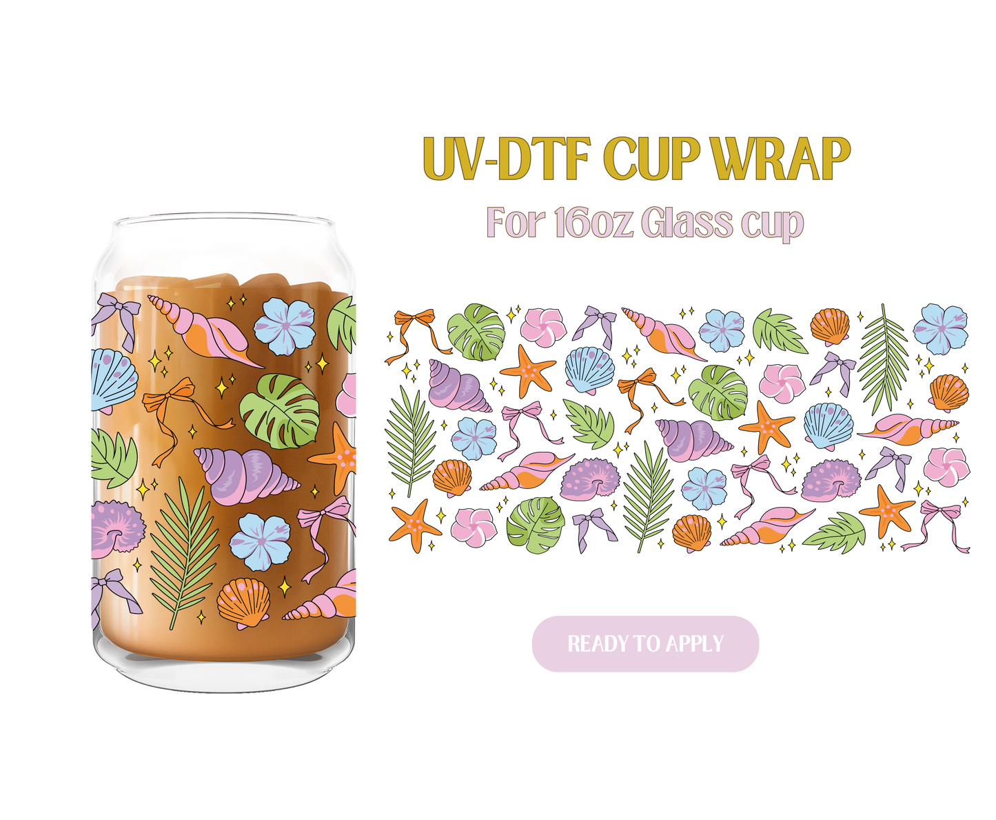 Summer Things Vibe UV-DTF Wrap