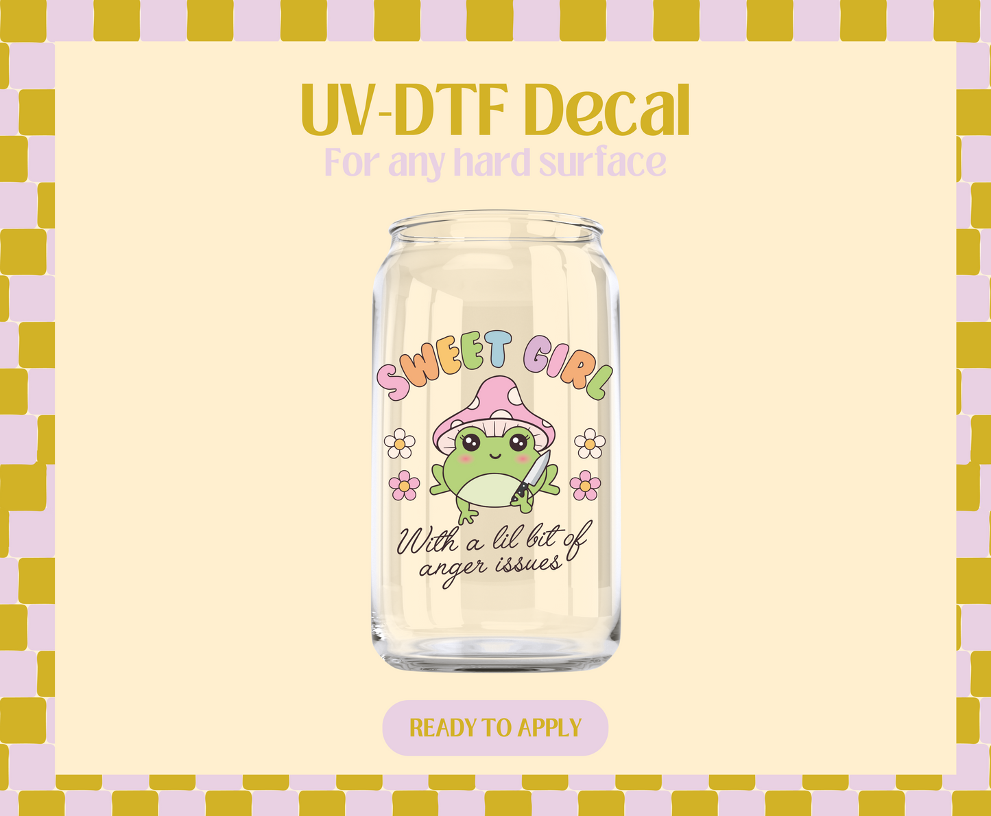 Sweet Girl UV-DTF Decal