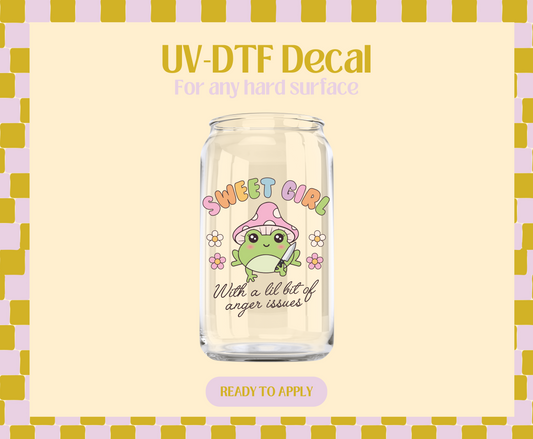 Sweet Girl UV-DTF Decal