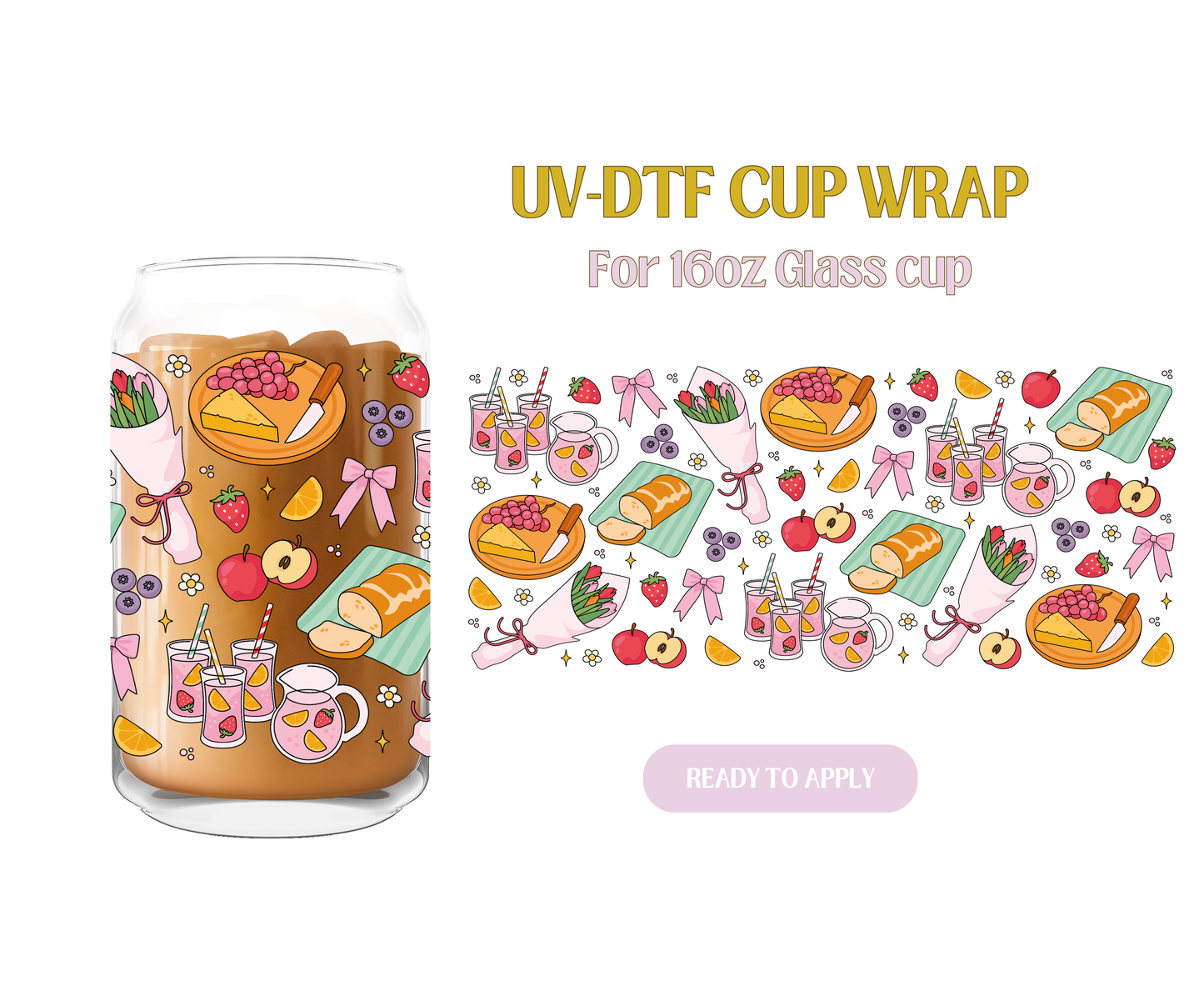 Sweet Picnic And Lemonade UV-DTF Wrap