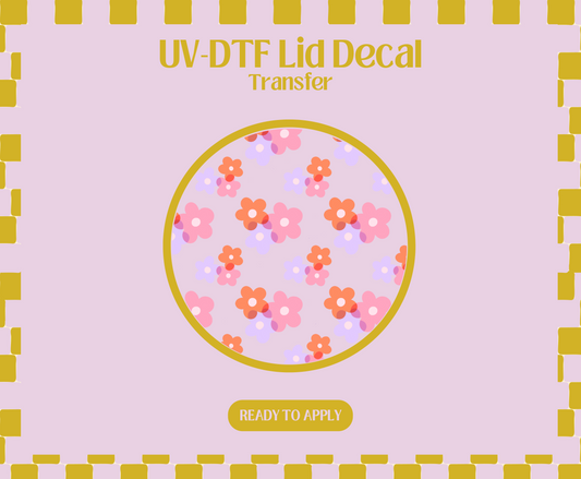 Sweet Florals UV-DTF Lid Decal