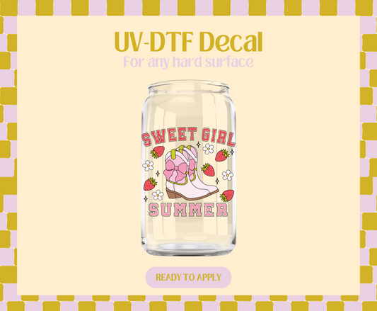 Sweet Girl Summer UV-DTF Decal