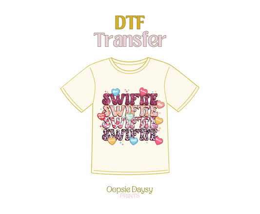 Swiftie Candy Heart DTF Transfer