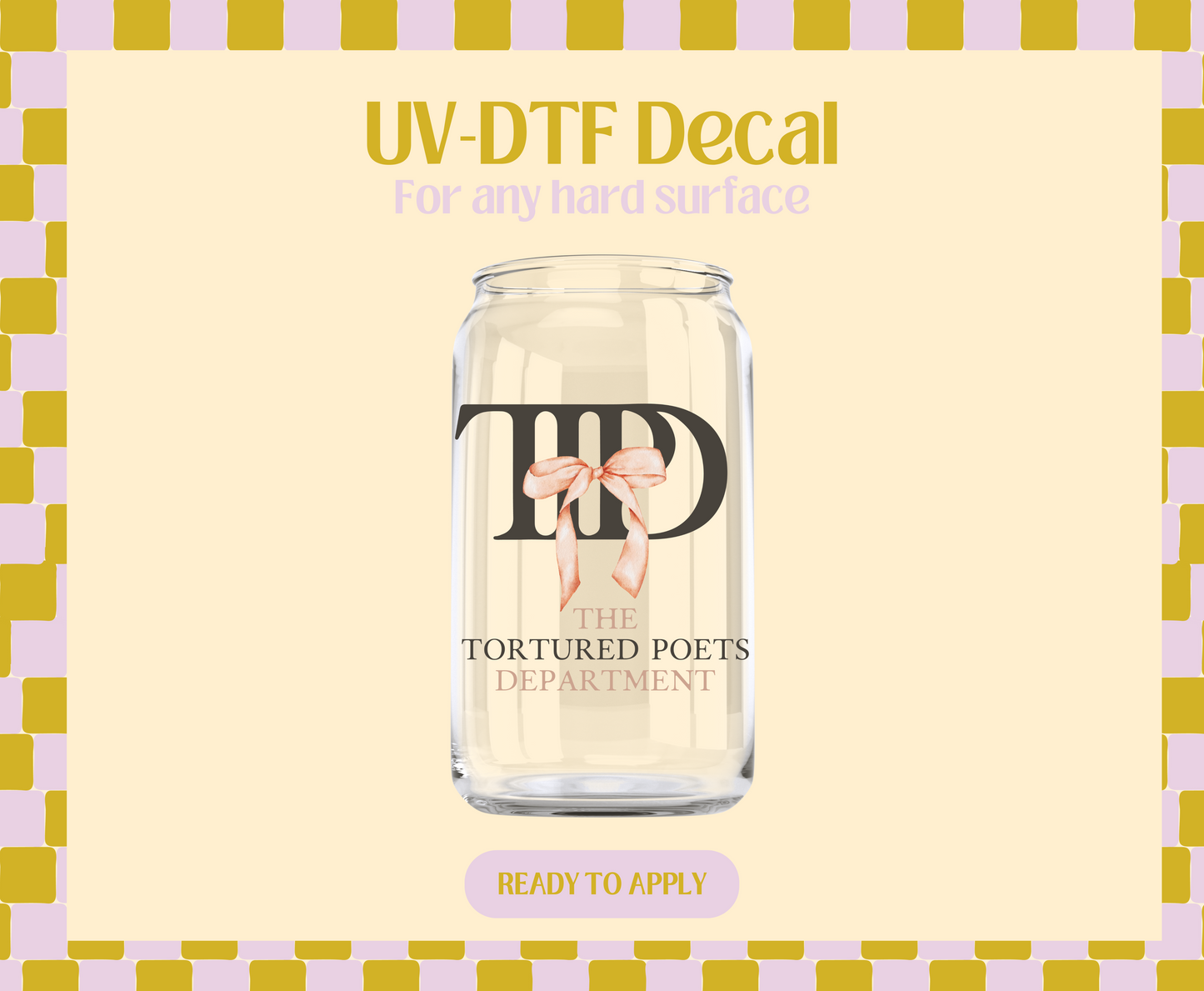 TTPD black UV-DTF Decal