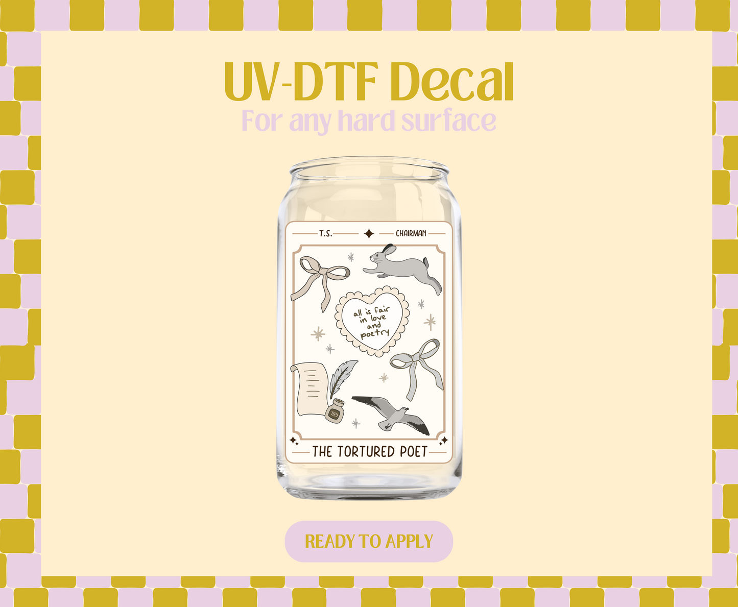 TTPD label UV-DTF Decal