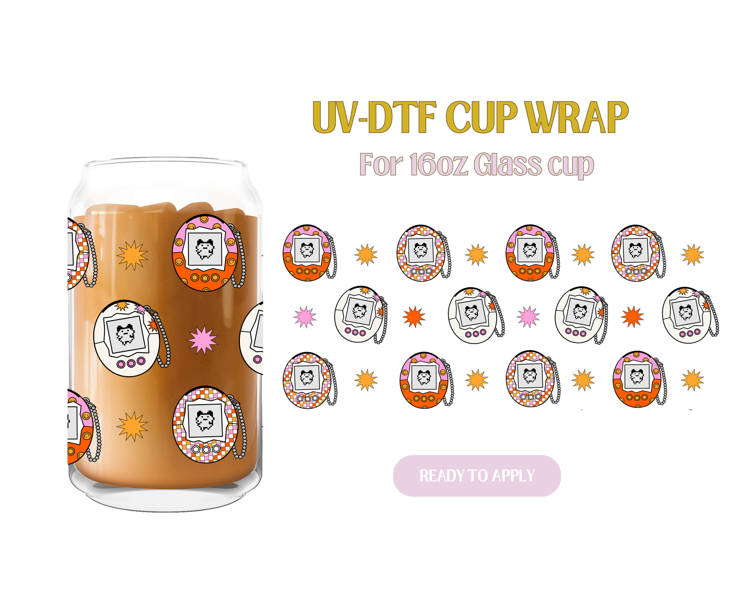 Tamagotchi UV-DTF Wrap