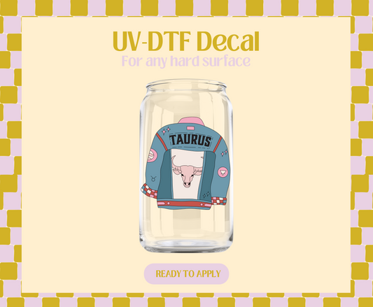 Taurus Zodiac jacket UV-DTF Decal