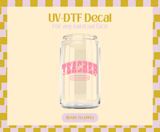 Teacher TLI UV-DTF Decal