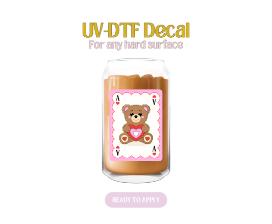 Teddy Aces UV-DTF Decal