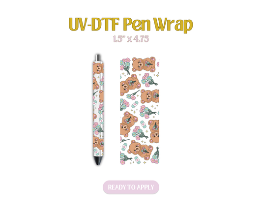 Crying Bear UV-DTF Pen Wraps