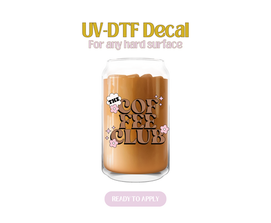 The Coffee Club Daisies UV-DTF Decal