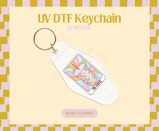 The Coffee UV-DTF Keychain