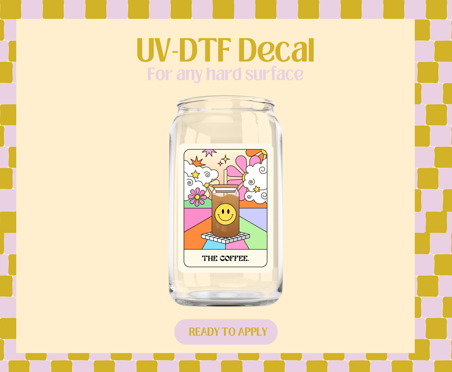 The Coffee Tarot UV-DTF Decal