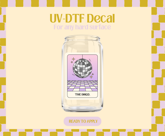 The Disco Tarot UV-DTF Decal