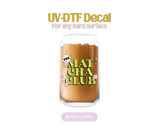 The Matcha Club Daisies UV-DTF Decal