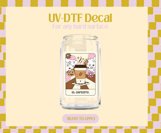 El Cafecito Tarot UV-DTF Decal