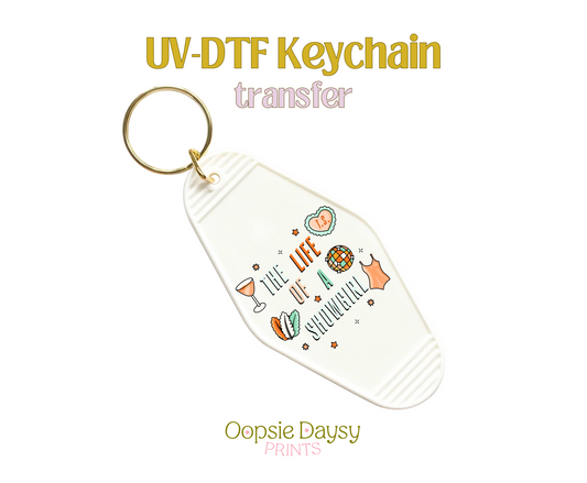 The Life of a Showgirl UV-DTF Keychain