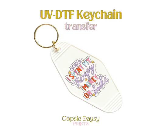 Therapy Money UV-DTF Keychain