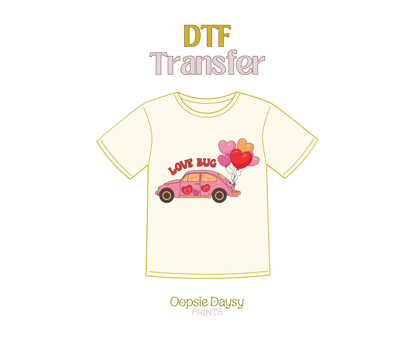 This Love Bug DTF Transfer