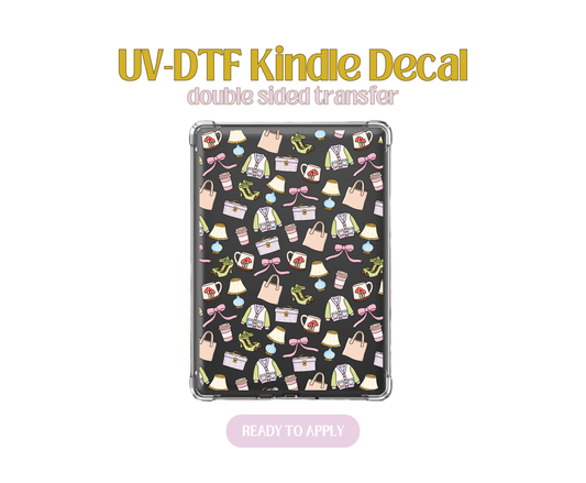 Thrifted UV-DTF Kindle Decals