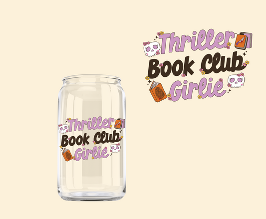 Thriller Book Club Girlie UV-DTF Decal