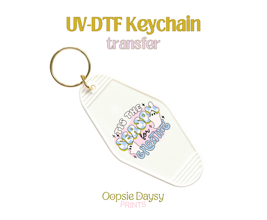 Tis the season for ghosting UV-DTF Keychain