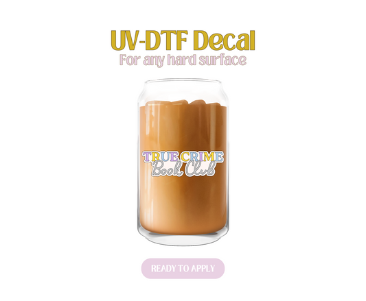 True Crime Book Club UV-DTF Decal