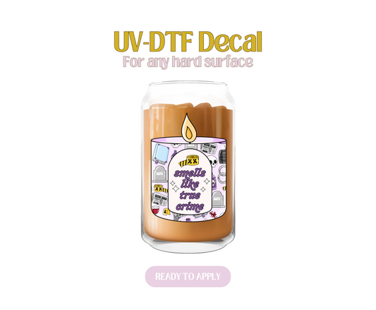 True Crime Candle  UV-DTF Decal