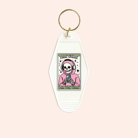 True Crime All The Time UV-DTF Keychain