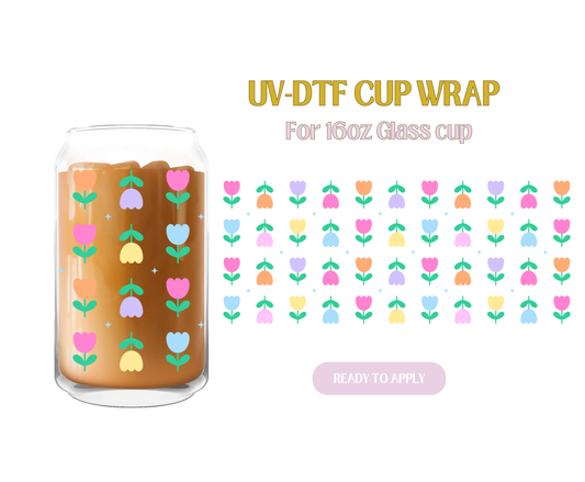 Tulips Sparkles UV-DTF Wrap