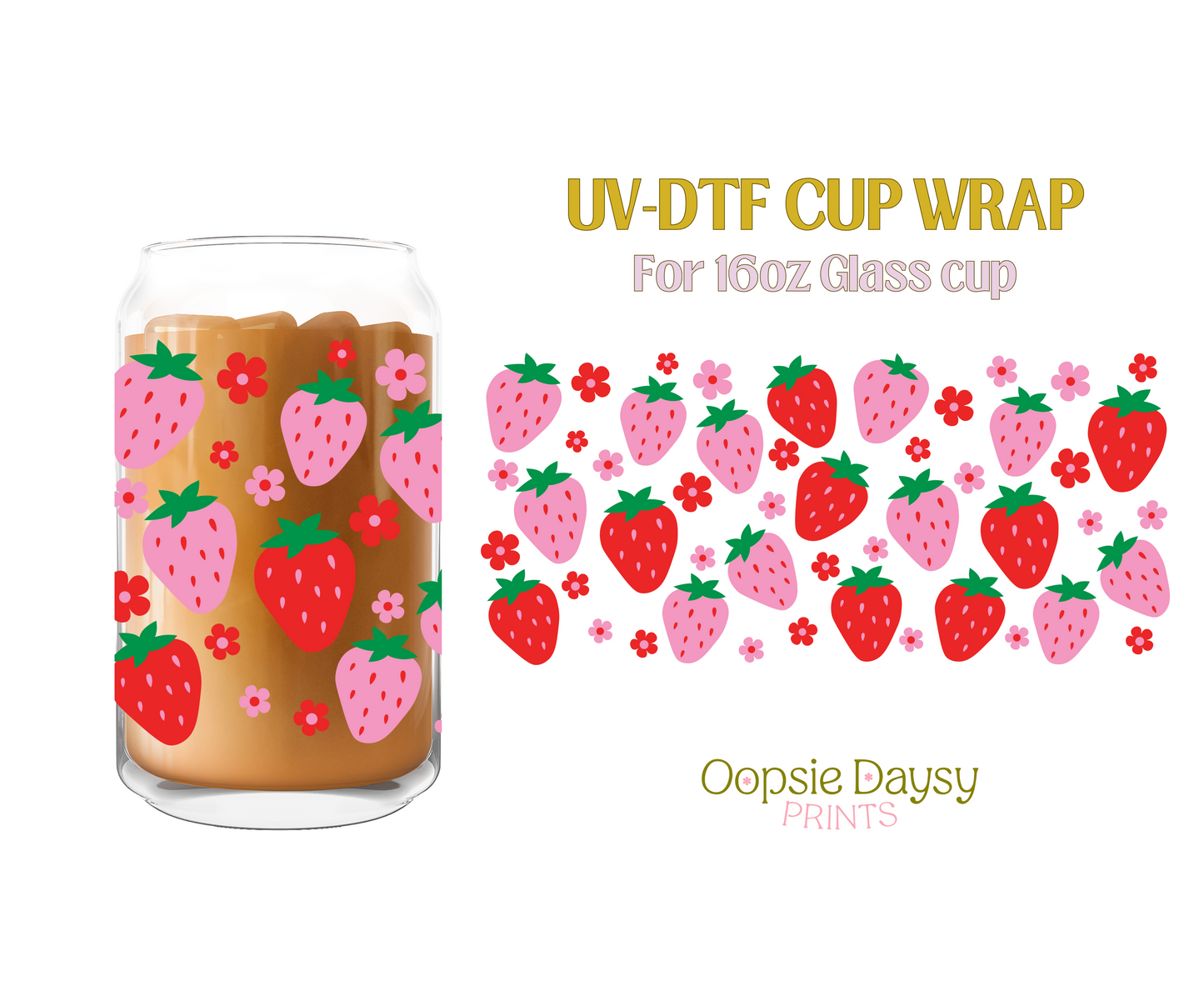 Strawberry UV-DTF Wrap