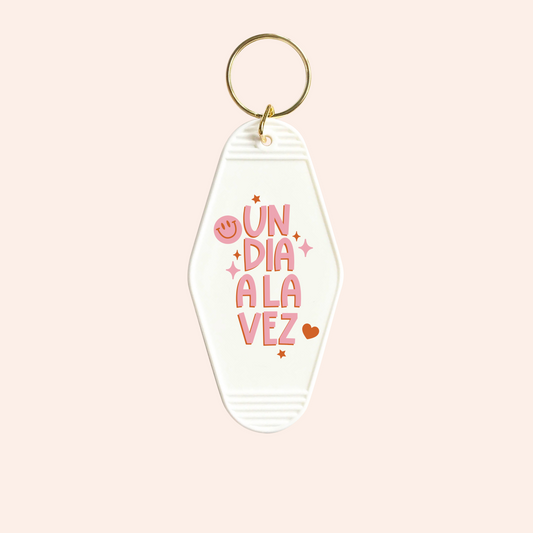 Un Dia A La Vez UV-DTF Keychain