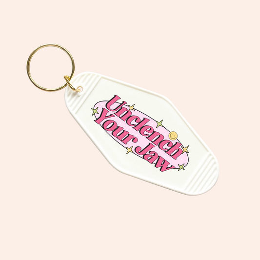 Unclench your jaw UV-DTF Keychain